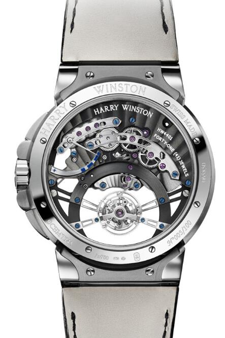 Harry Winston Ocean Tourbillon Jumping Hour OCEMTD45WW005 Replica Watch